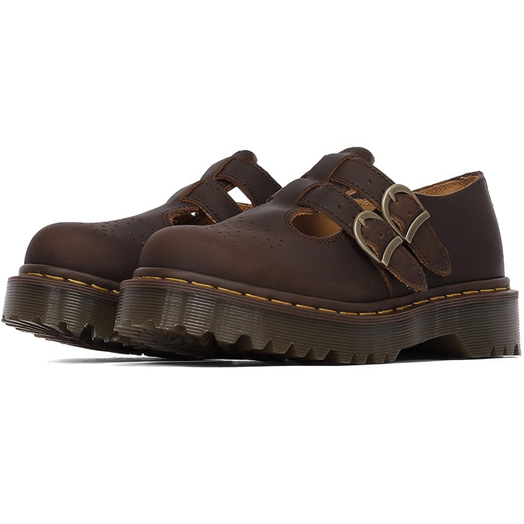 Double Strap Martens Mary Jane Shoes Light Academia