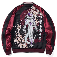 Dragon Ball Frieza Y2K Purple College Jacket Unisex