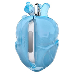 Heart Shaped Airpods Case Y2K Glacier Ice Blue