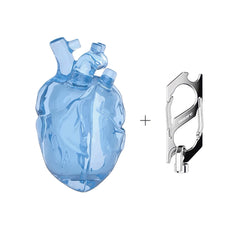 Heart Shaped Airpods Case Y2K Glacier Ice Blue