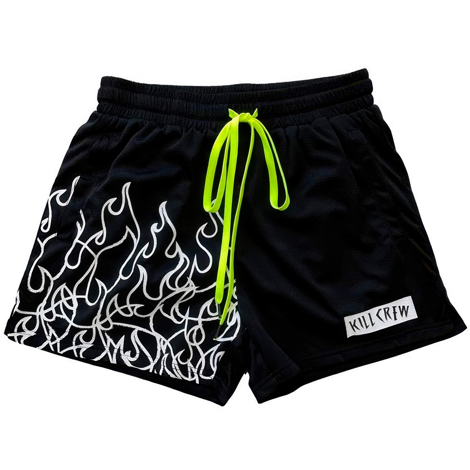 Kill Crew Y2K Flames Summer Mesh Shorts Unisex