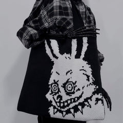 Bad Blood Crazy Rabbit Dark Y2K Tote Bag