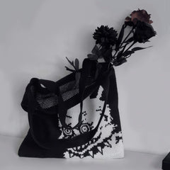 Bad Blood Crazy Rabbit Dark Y2K Tote Bag