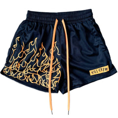 Kill Crew Y2K Flames Summer Mesh Shorts Unisex