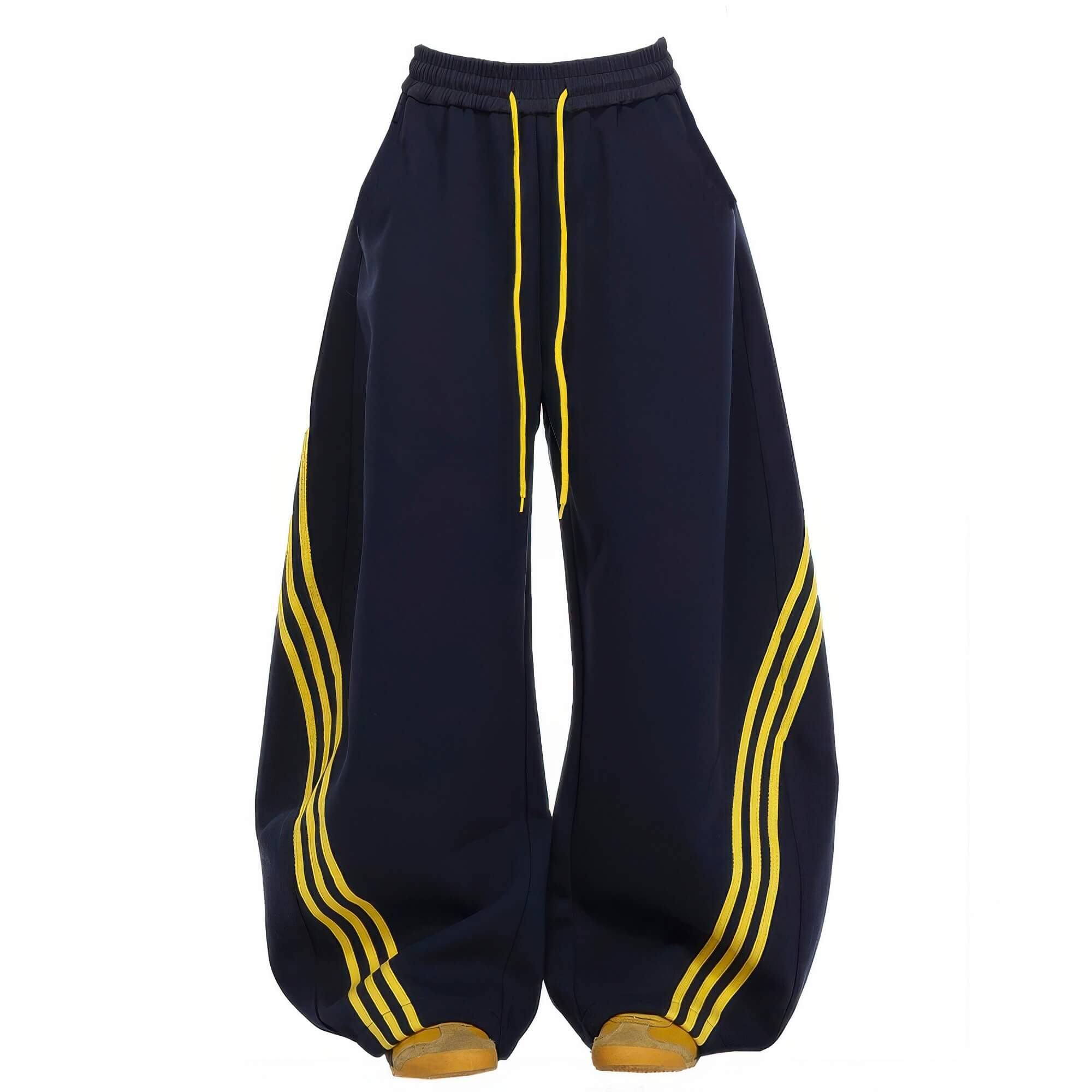 Wide Leg 3 Stripe Y2K Baggy Pants Unisex