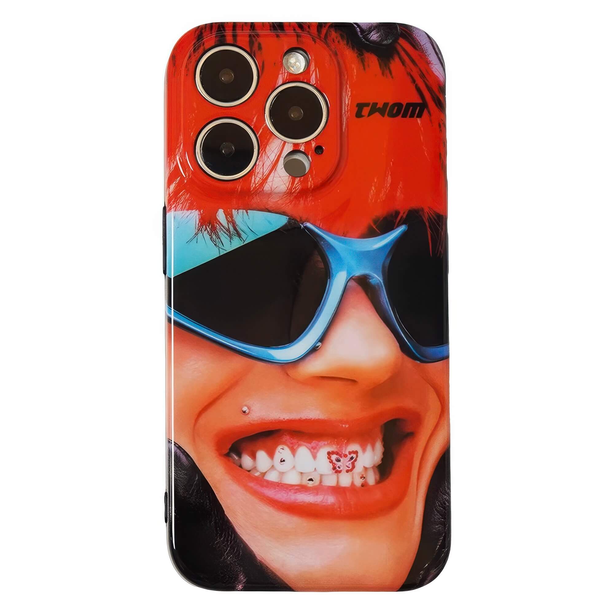 Y2K Aesthetic Edgy Red Rave iPhone Case