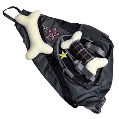 Y2K Soft Bones One Shoulder Gray Backpack