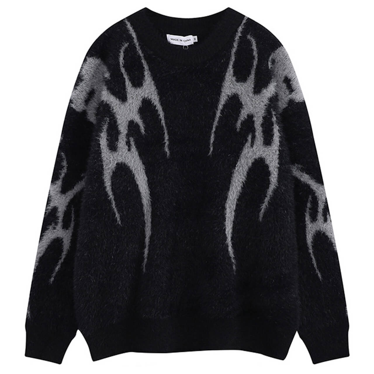 Dark Alternative Y2K Loose Fluffy Sweater Unisex