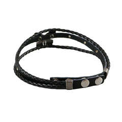 Metal Butterfly Eco Leather Choker Alternative Y2K