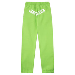 555 Sp5der Hoodie Unisex Pants Y2K Tracksuit - Green Pants