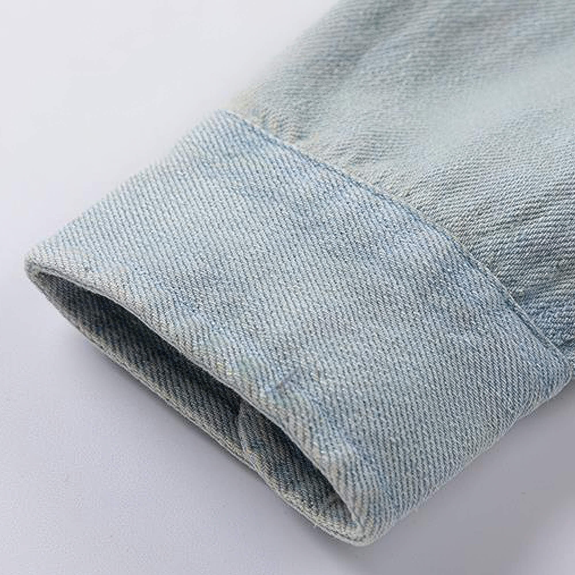 Ami Heart Y2K Blue Denim Long Sleeve Shirt Unisex