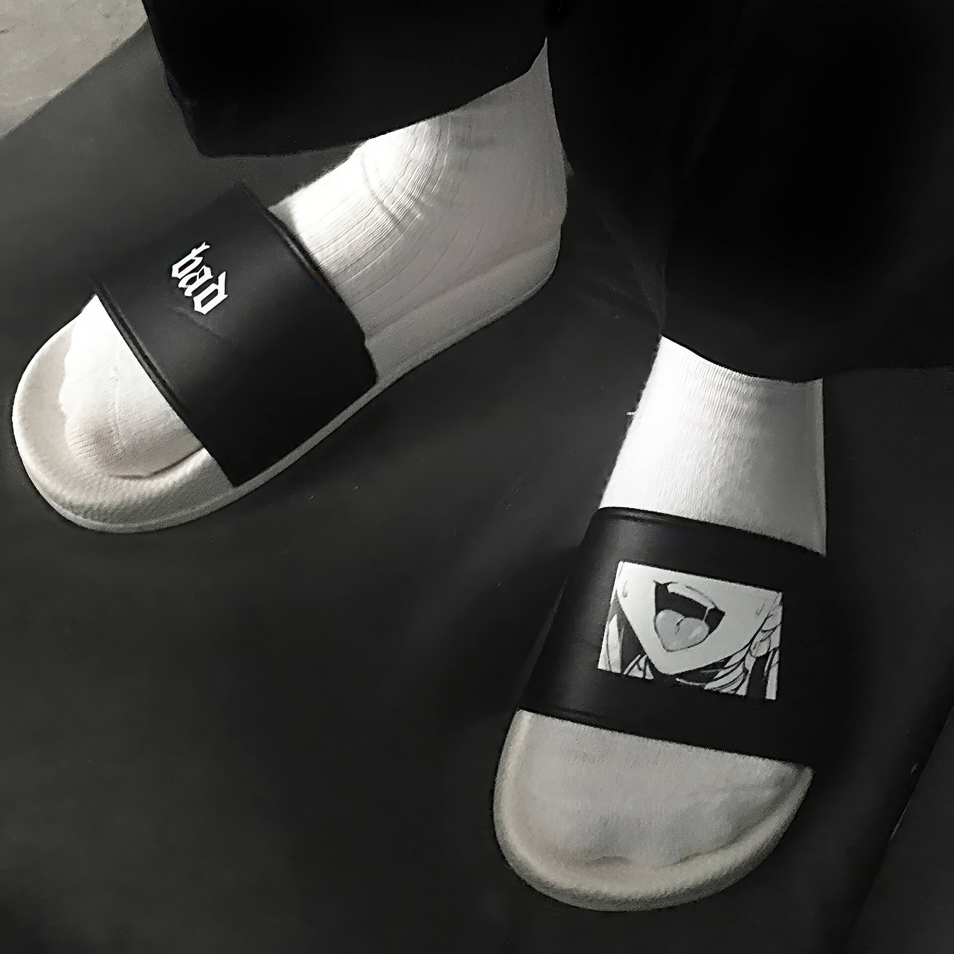 Bad Anime Girl Slides Animecore Shoes Unisex