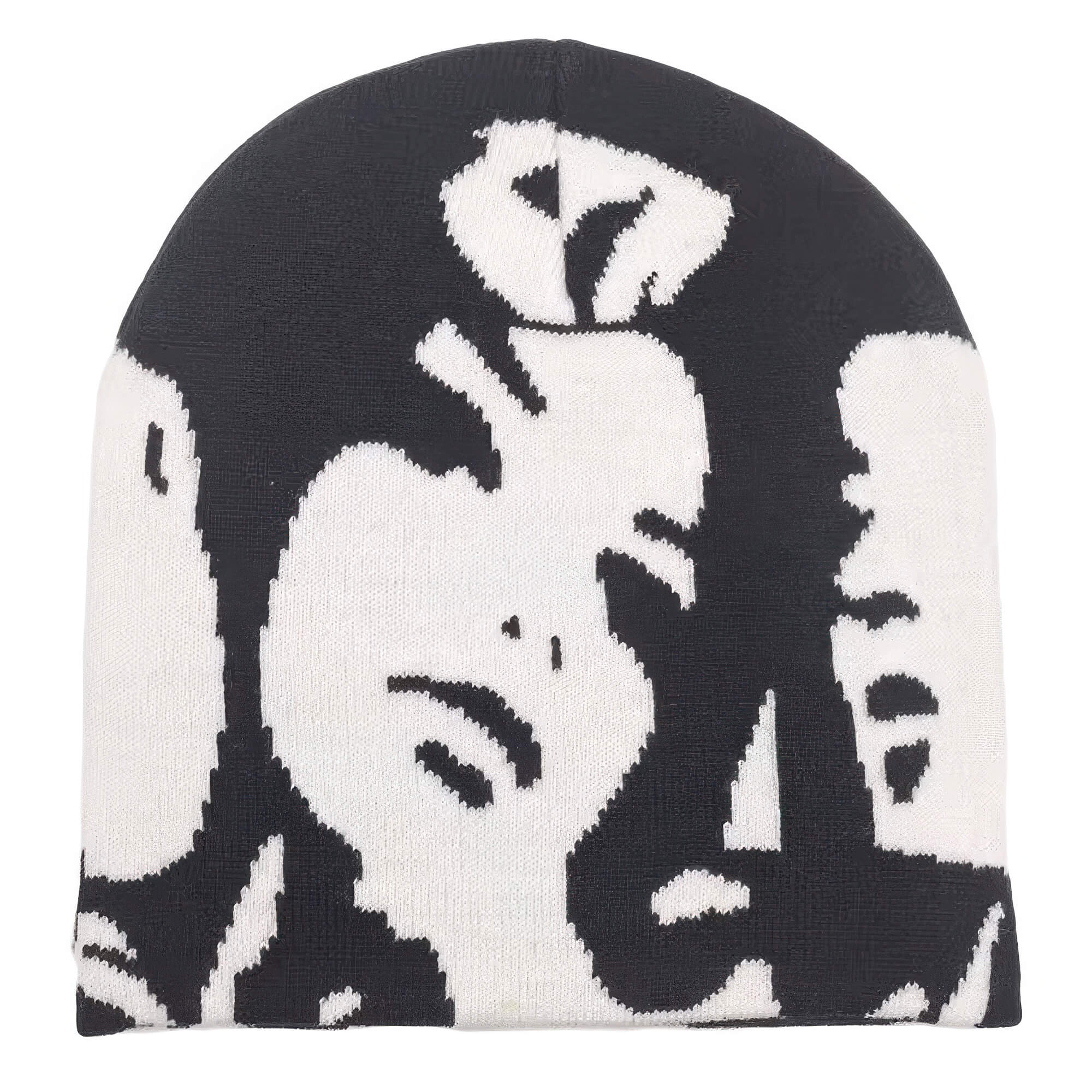 Contrast Women Face Y2K Beanie Hat