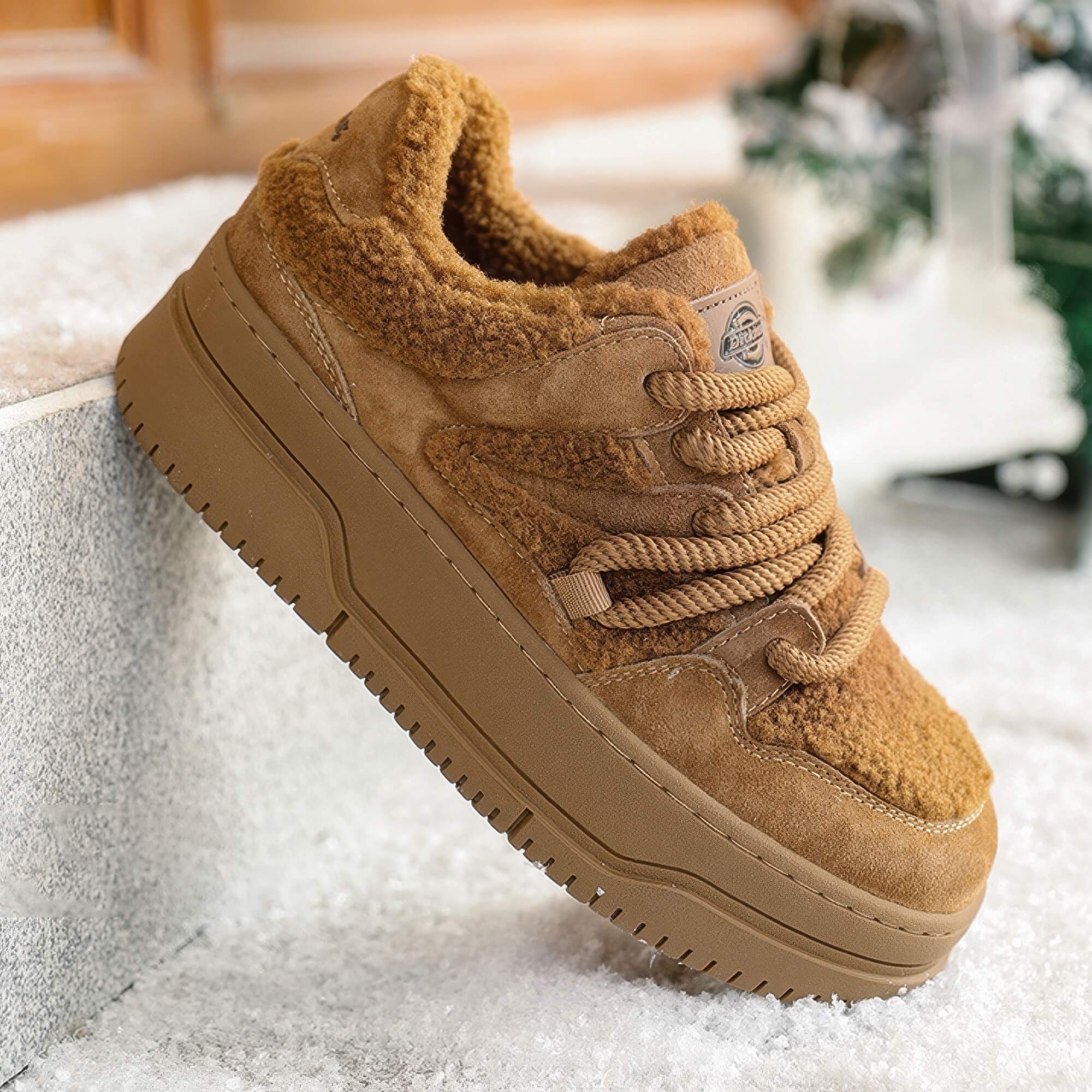 Dickies Fluffy Winter Sneakers High Thick Sole