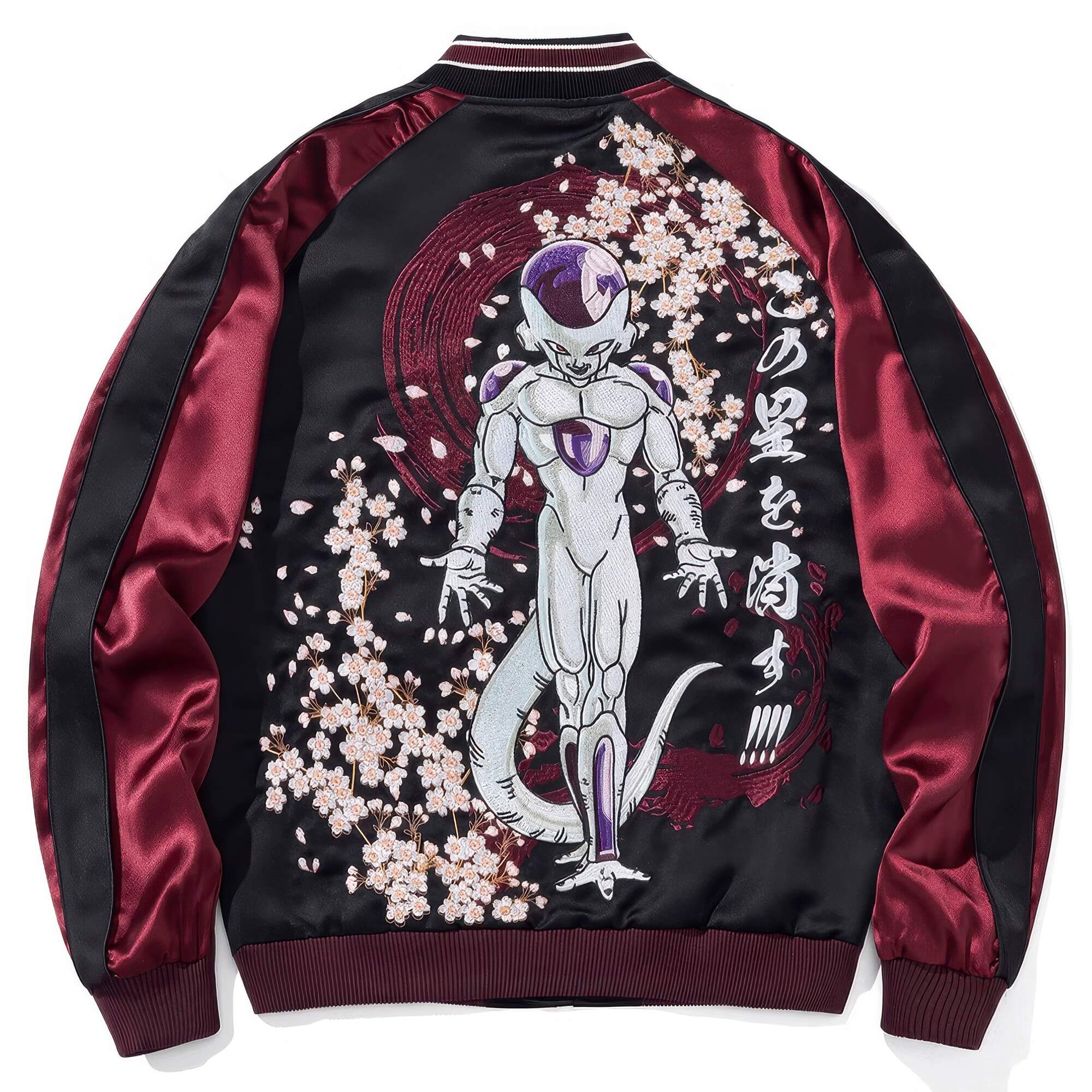 Dragon Ball Frieza Y2K Purple College Jacket Unisex