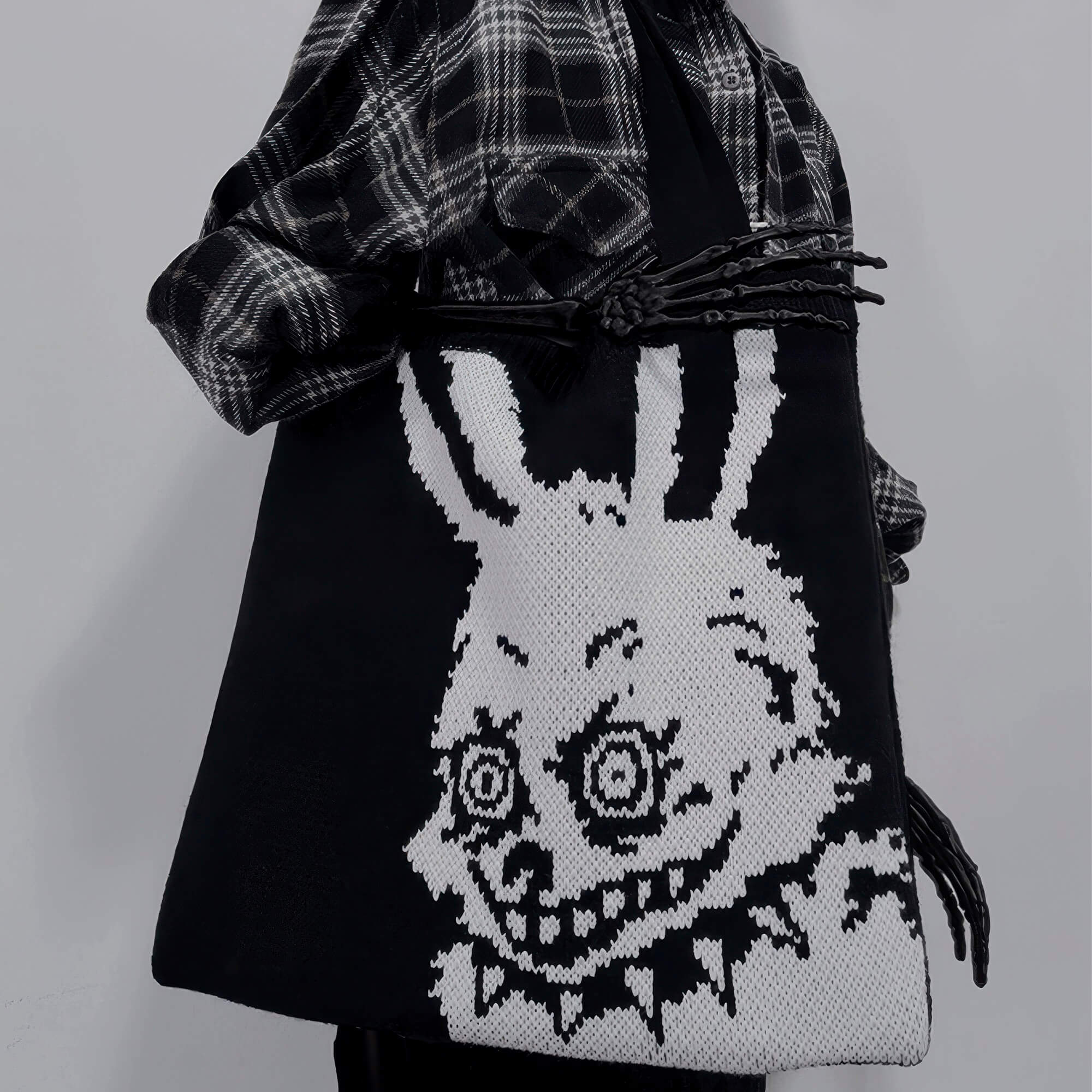 Bad Blood Crazy Rabbit Dark Y2K Tote Bag