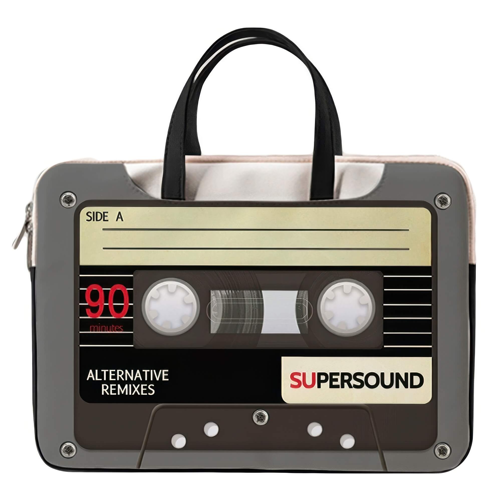 Laptop Bag Y2K Retro Cassette Design