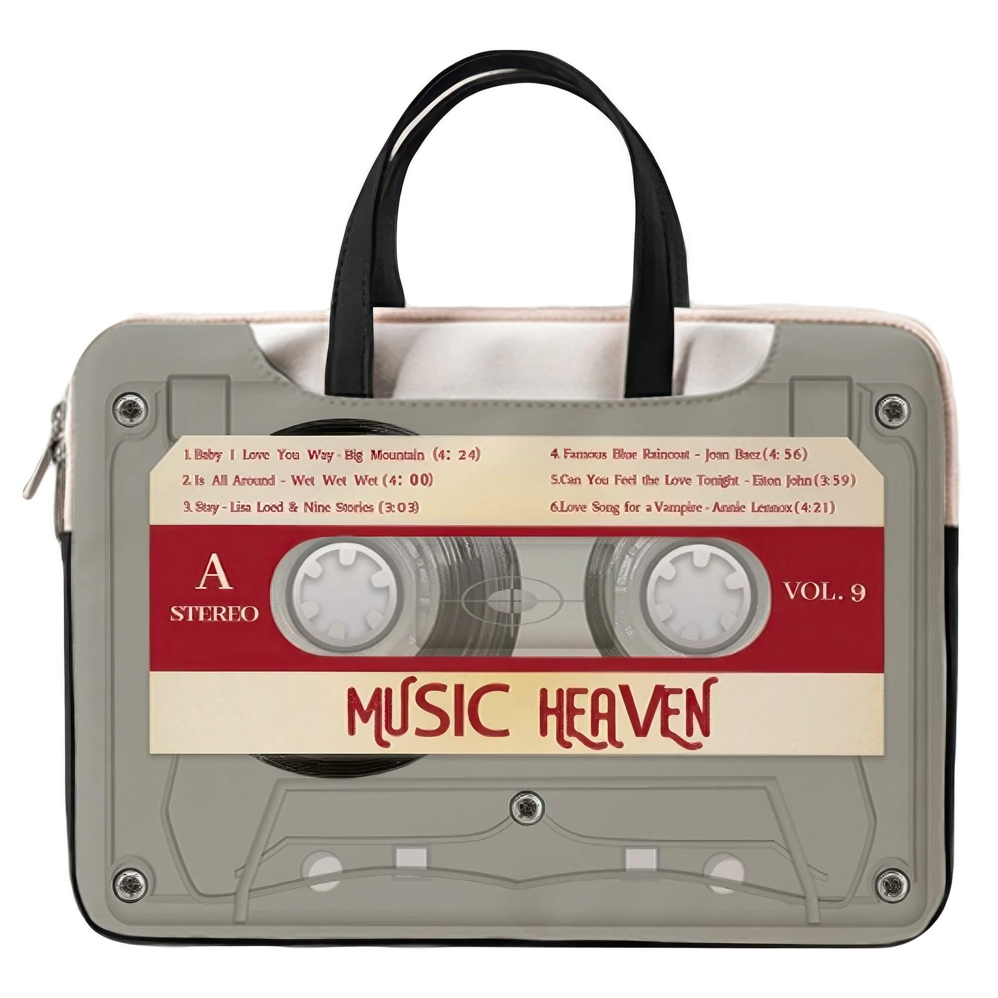 Laptop Bag Y2K Retro Cassette Design