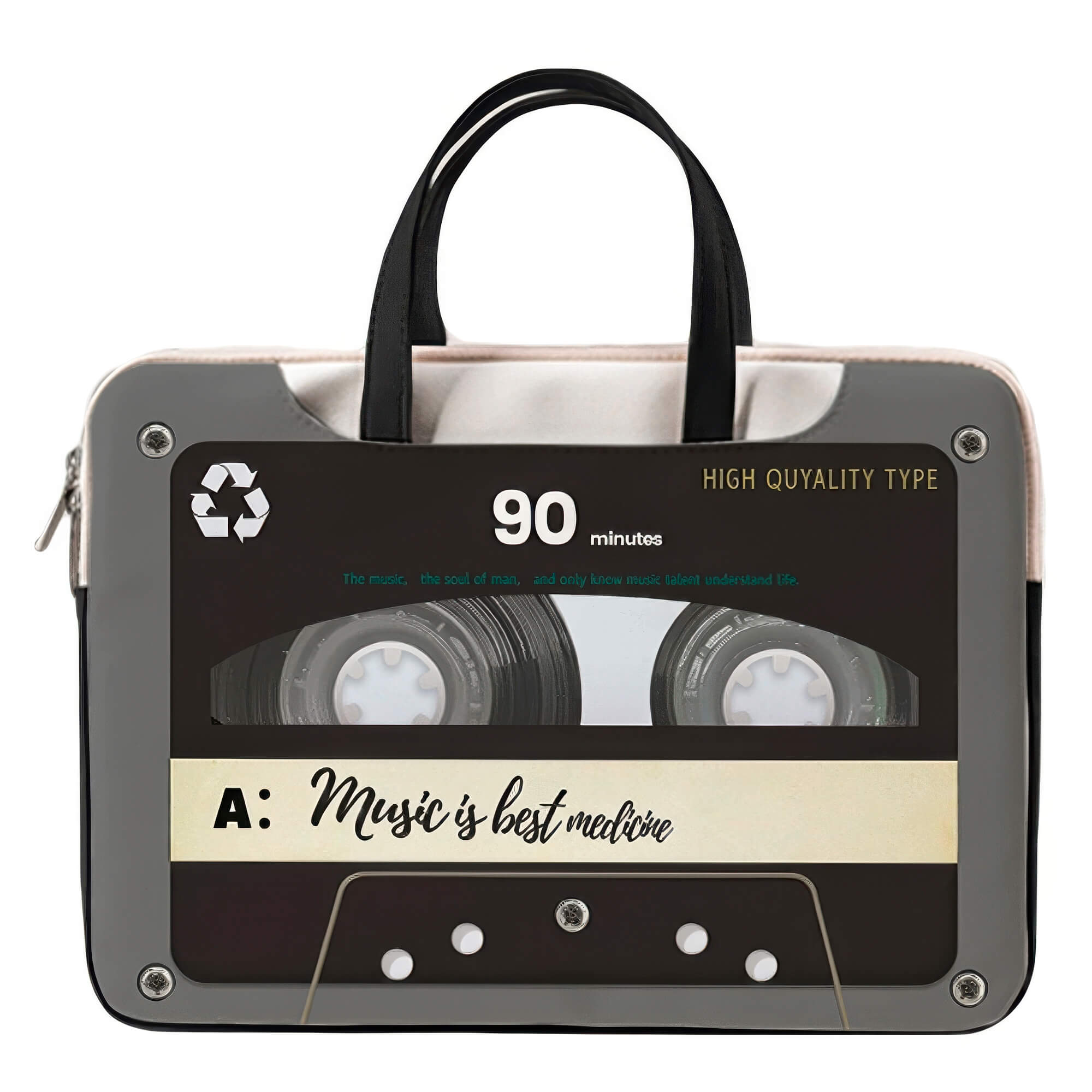 Laptop Bag Y2K Retro Cassette Design