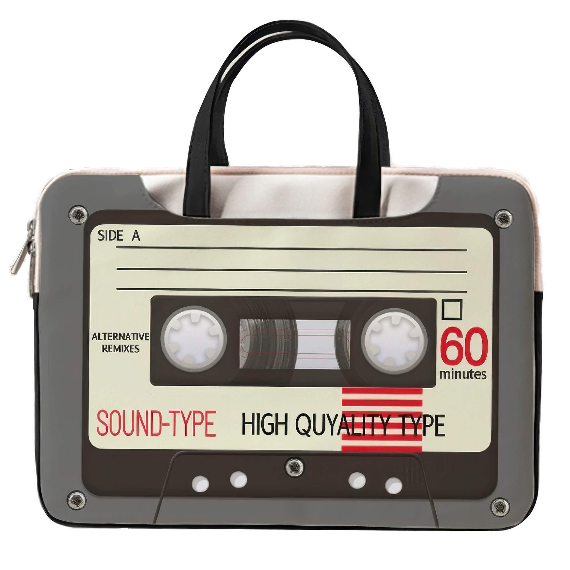 Laptop Bag Y2K Retro Cassette Design