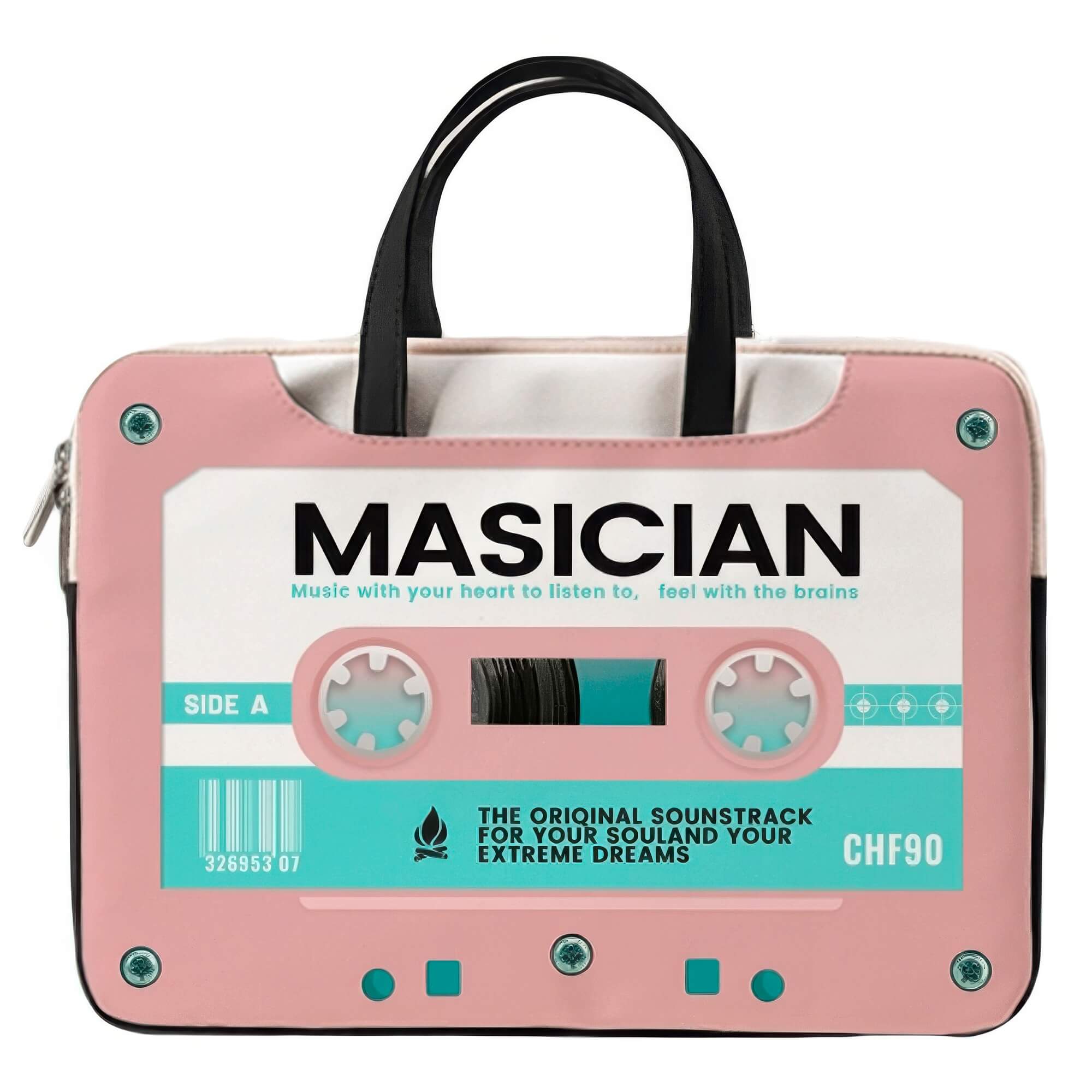 Laptop Bag Y2K Retro Cassette Design