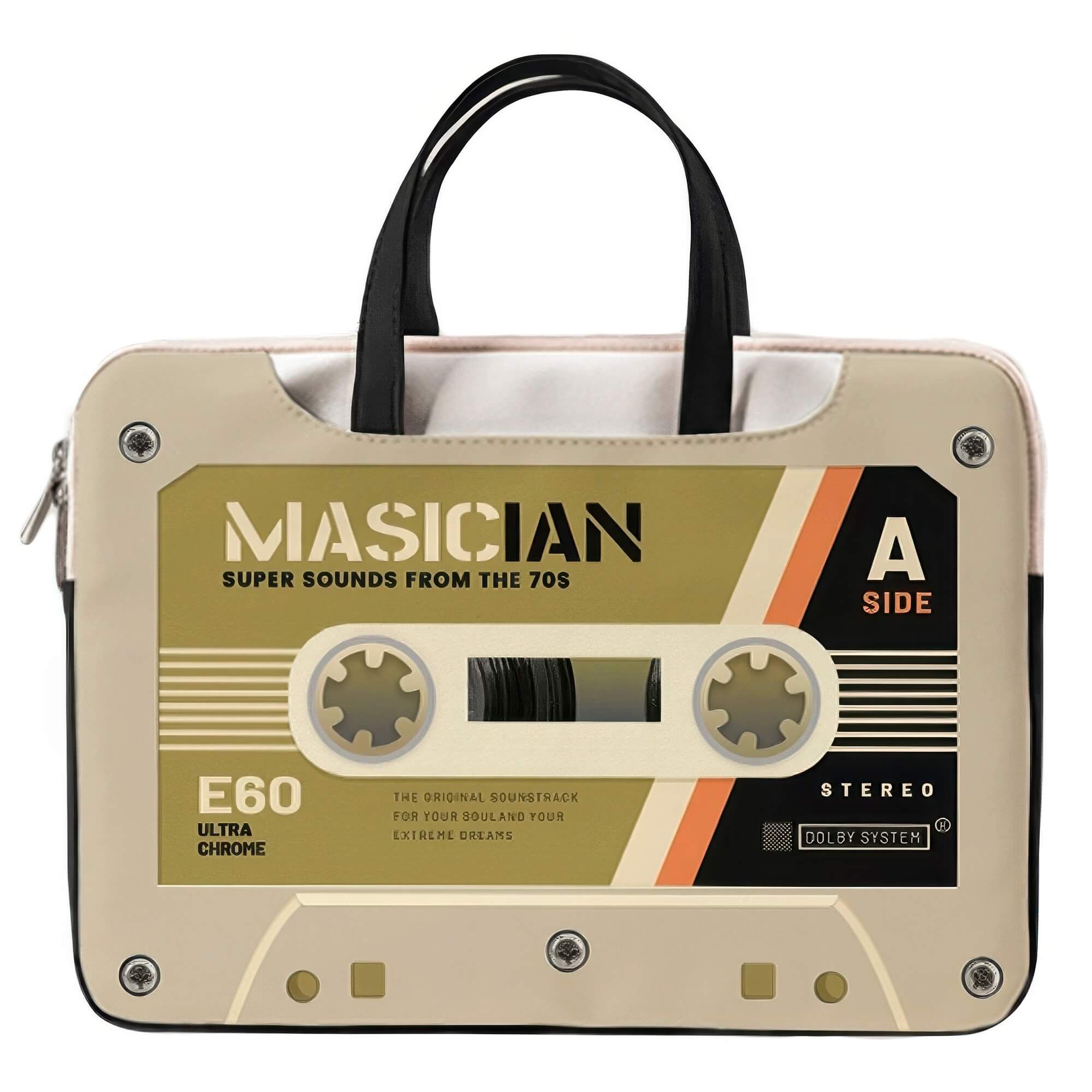 Laptop Bag Y2K Retro Cassette Design