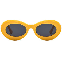 Paula’s Ibiza Loop Oval Sunglasses Y2K Retro Core