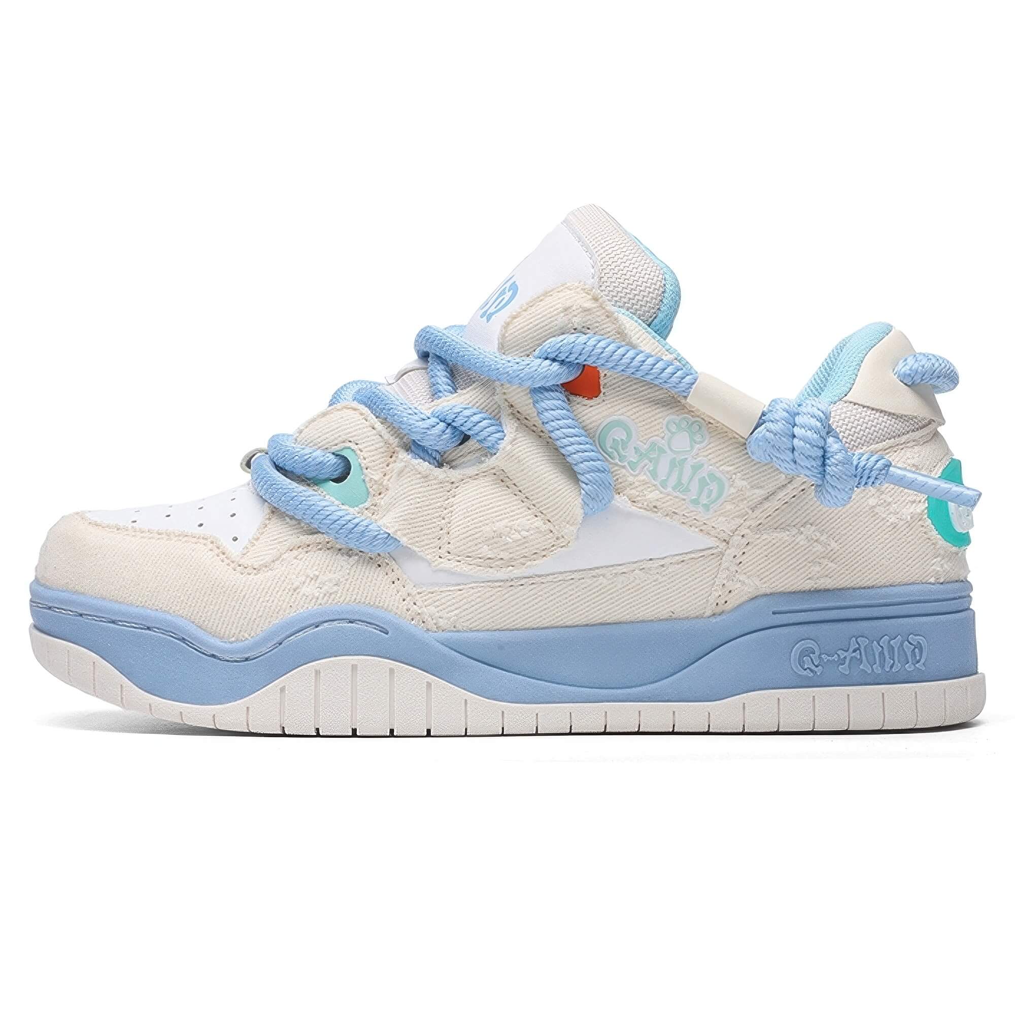 Pink Pastel Sakura Kawaii Sneakers Thick Sole Q-And