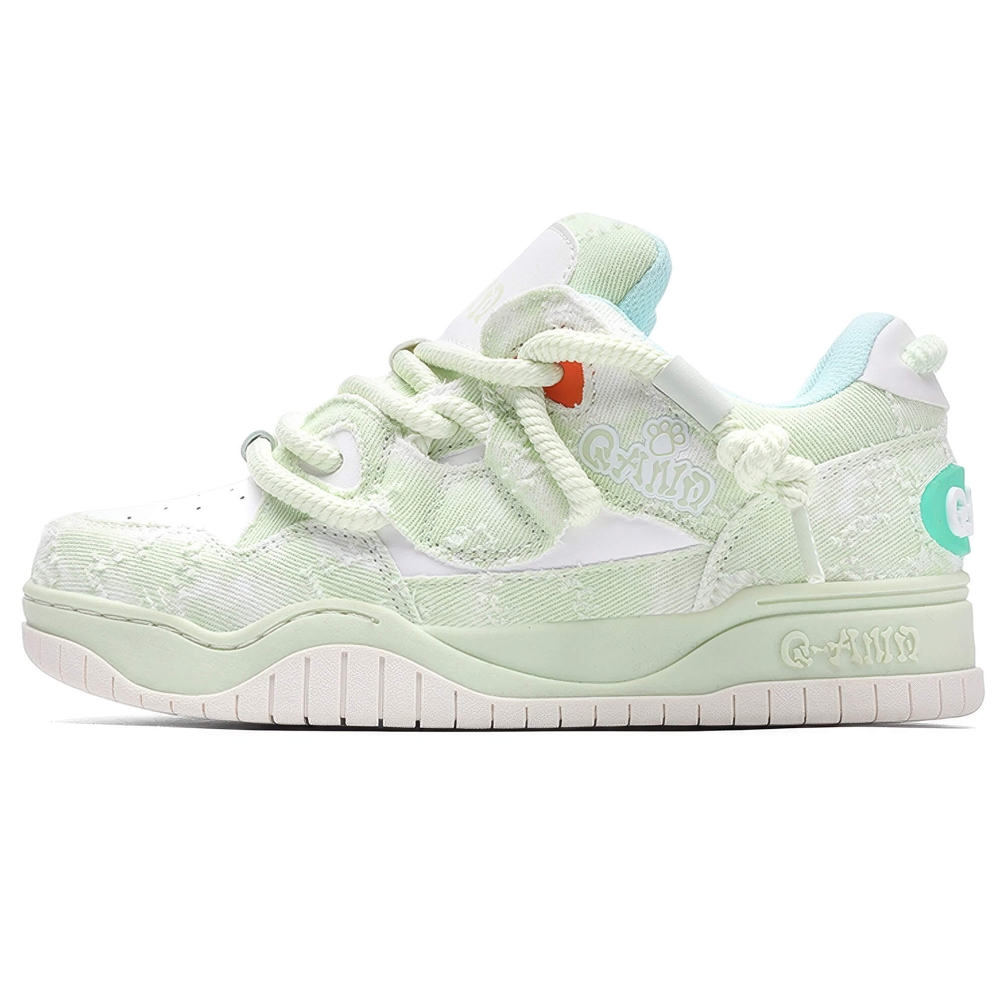 Pink Pastel Sakura Kawaii Sneakers Thick Sole Q-And