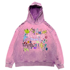 Purple Stone Wash Hoodie Unisex Things About Me