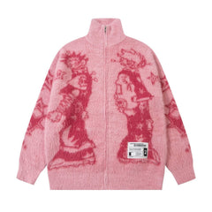 Retro Core Anime Y2K Street Gang Soft Cardigan