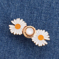 Size Adjustable Waist Side Button Pin Daisy Y2K