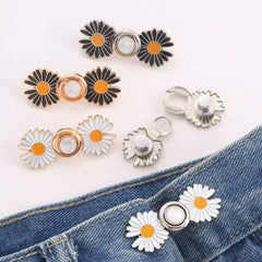 Size Adjustable Waist Side Button Pin Daisy Y2K