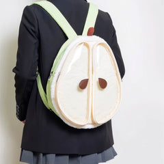 Slice of Pear Backpack Y2K Fruit Bag Foodcore