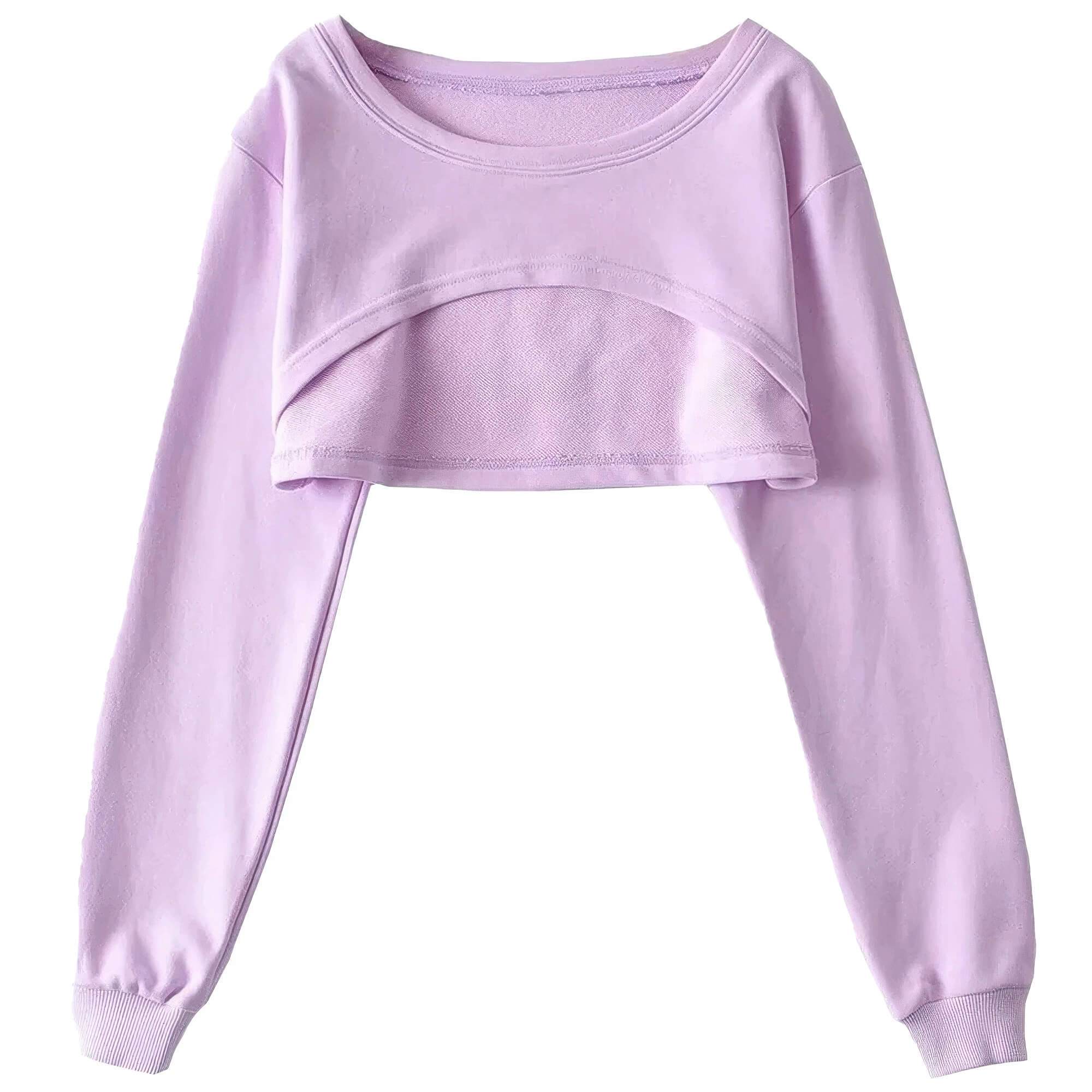 Super Short Extreme Cropped Sweatshirt Y2K Basic