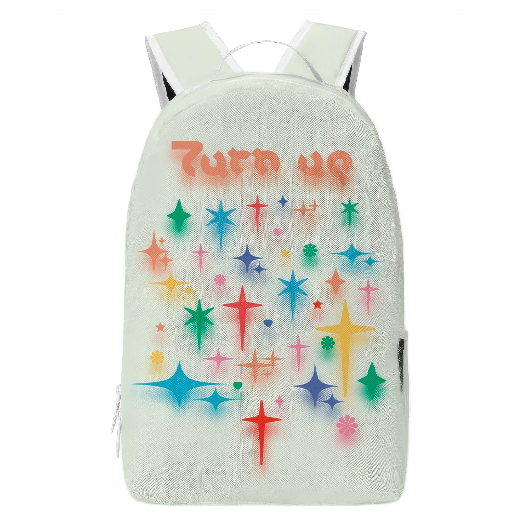 Turn Up Retro Core Colorful Stars Y2K Backpack