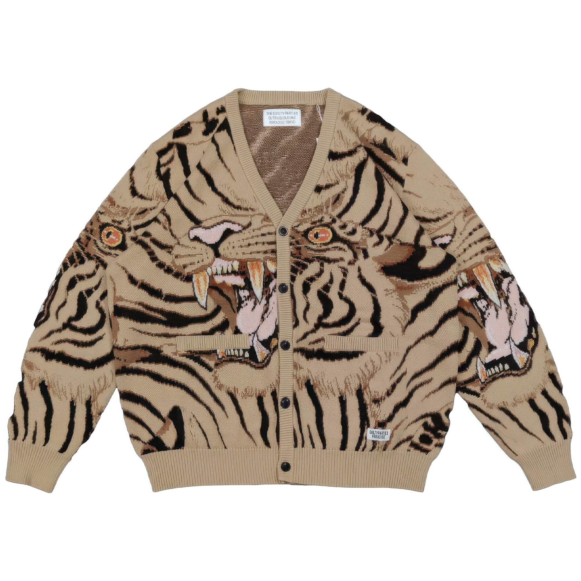 White Tiger Cardigan Unisex Retro Y2K 