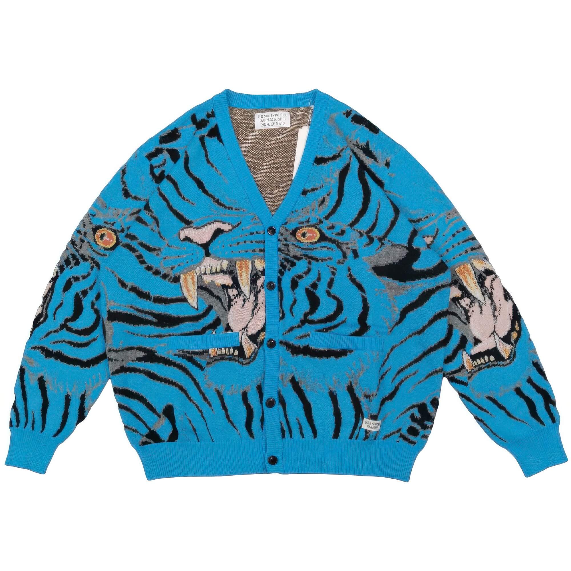 White Tiger Cardigan Unisex Retro Y2K 