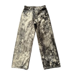 Y2K Acne Ink Splatter Wide Leg Jeans Unisex i795