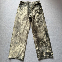 Y2K Acne Ink Splatter Wide Leg Jeans Unisex i795