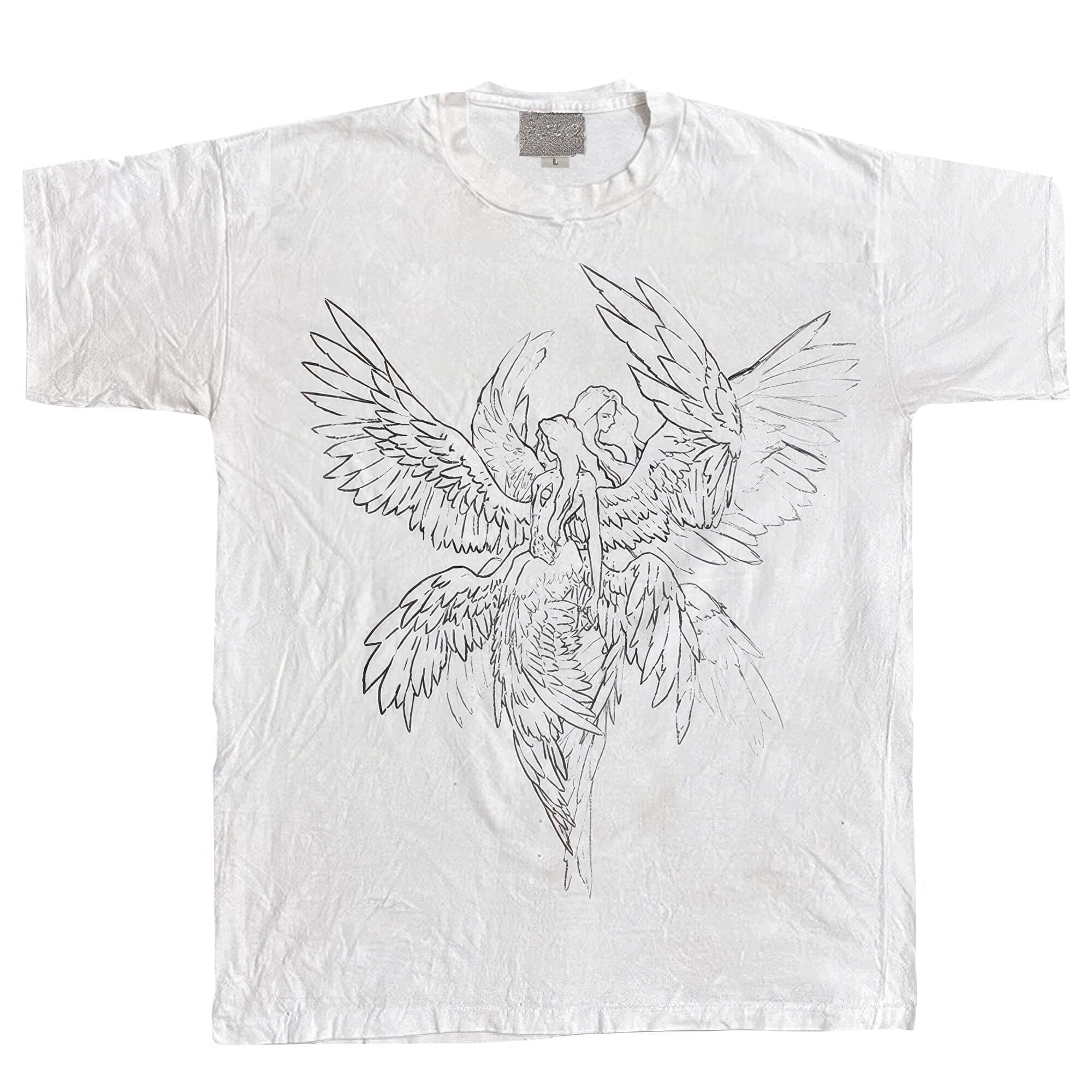 Y2K Angel T-Shirt Unisex Be Not Afraid