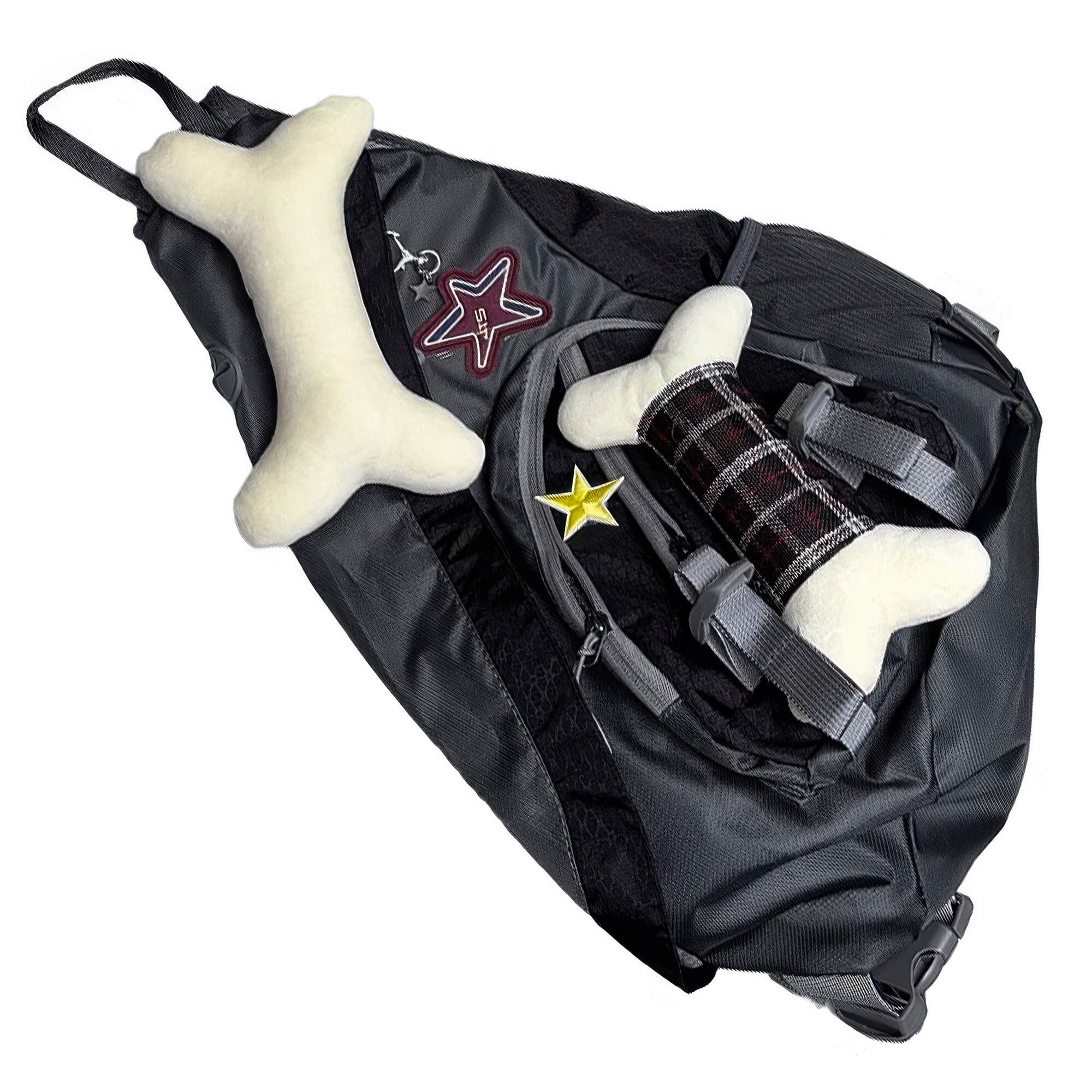 Y2K Soft Bones One Shoulder Gray Backpack