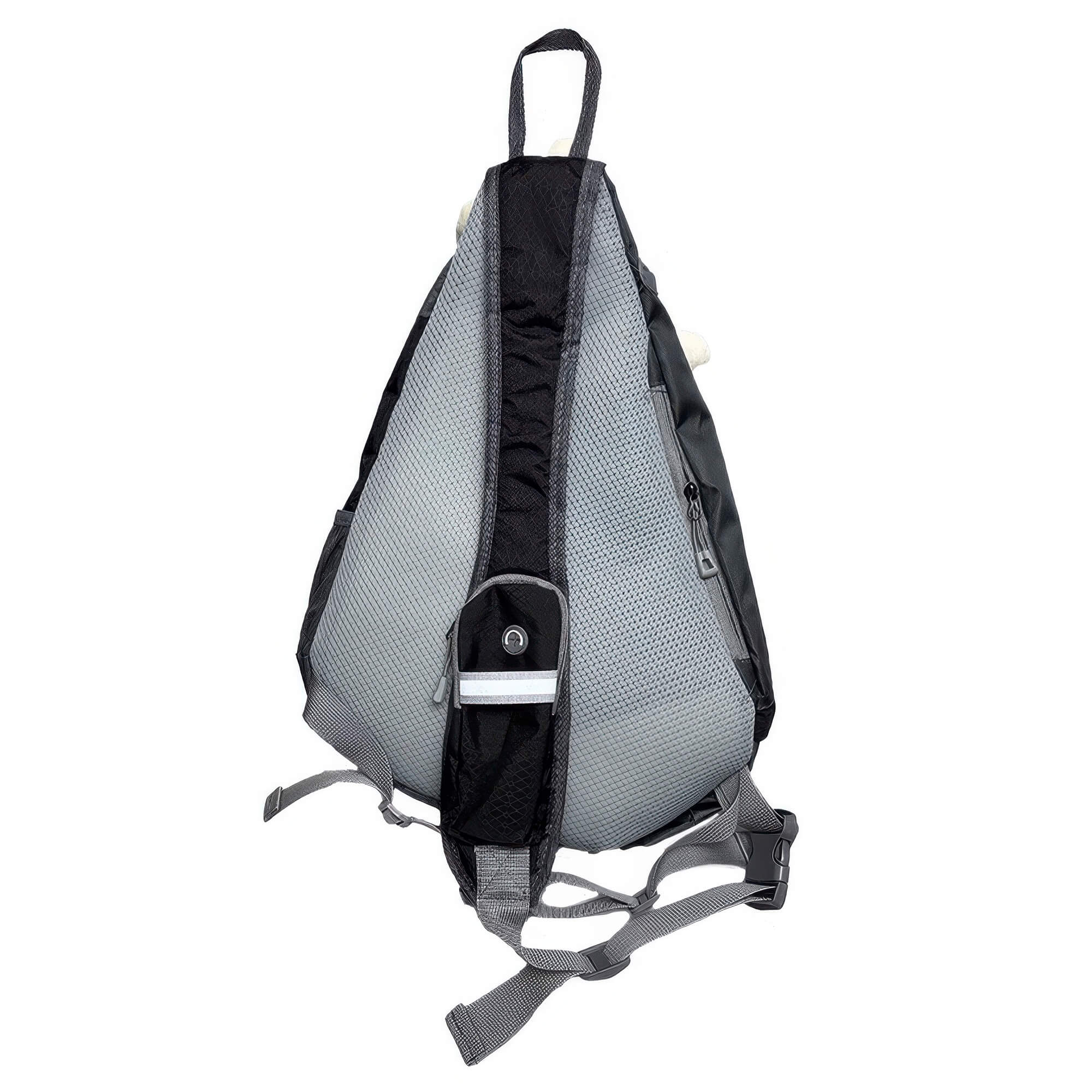 Y2K Soft Bones One Shoulder Gray Backpack