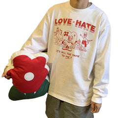 Y2K Love and Hate All The Same Long Sleeve Top Unisex