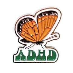 ADHD Butterfly Y2K Enamel Pin Badge