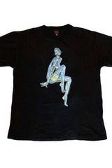 Cyber Y2K Sorayama Silver Metal Girl T-Shirt Unisex