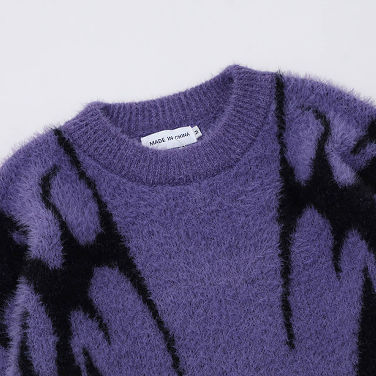 Dark Alternative Y2K Loose Fluffy Sweater Unisex