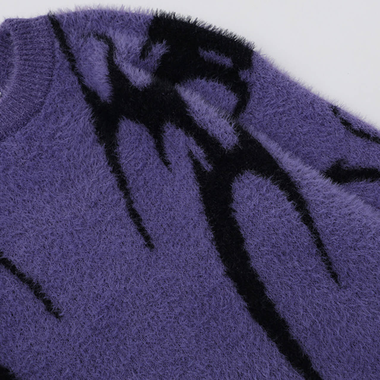 Dark Alternative Y2K Loose Fluffy Sweater Unisex