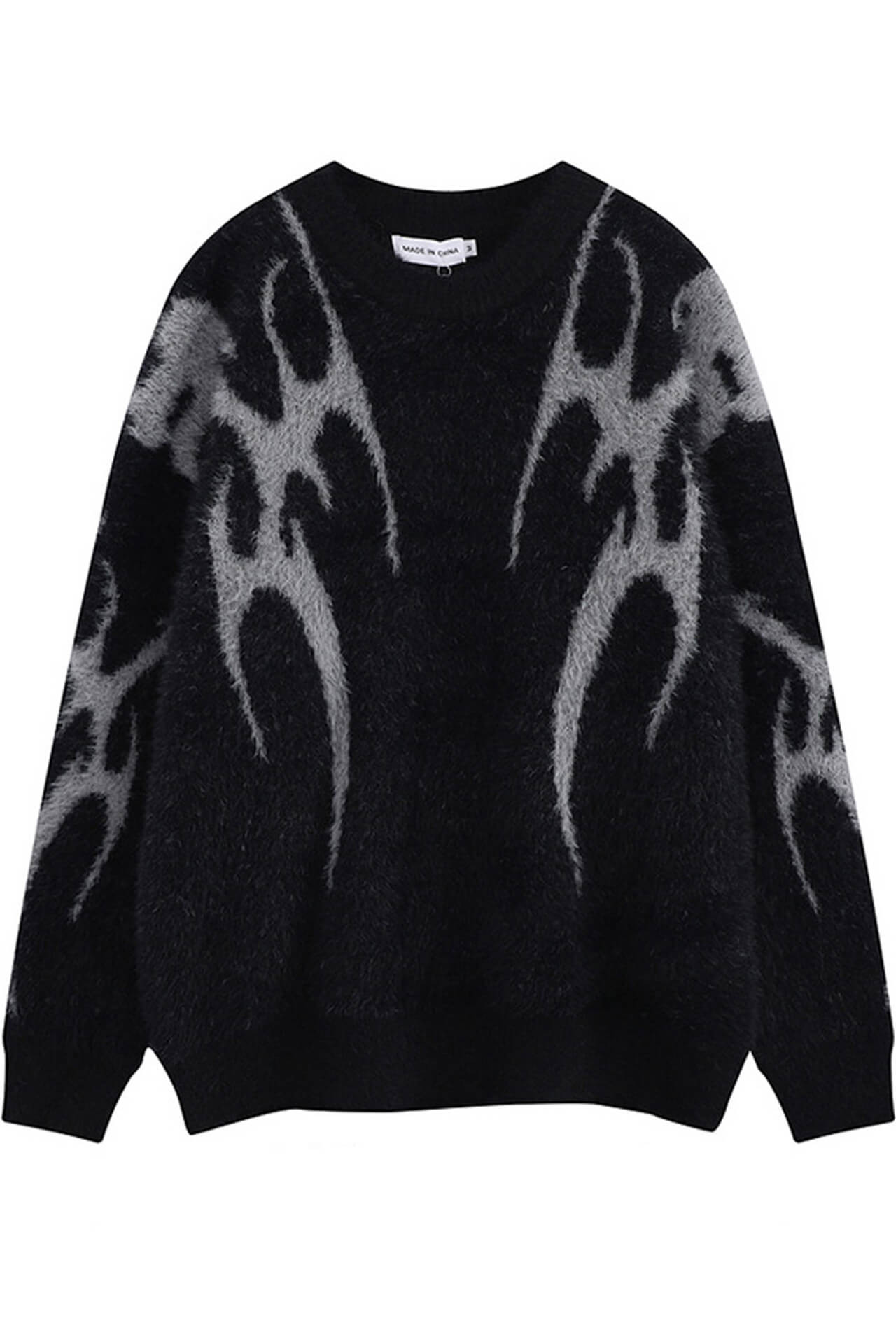 Dark Alternative Y2K Loose Fluffy Sweater Unisex