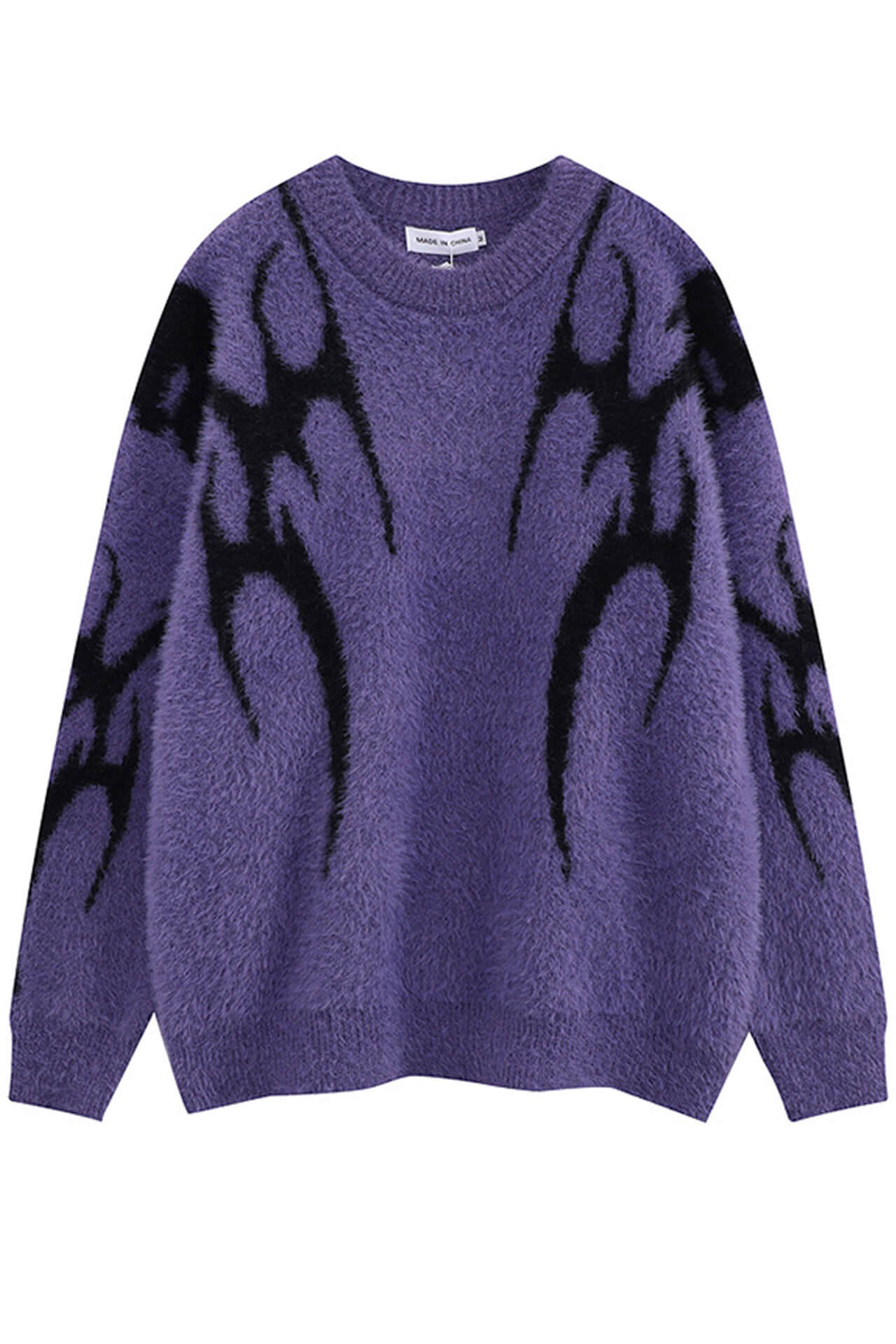 Dark Alternative Y2K Loose Fluffy Sweater Unisex